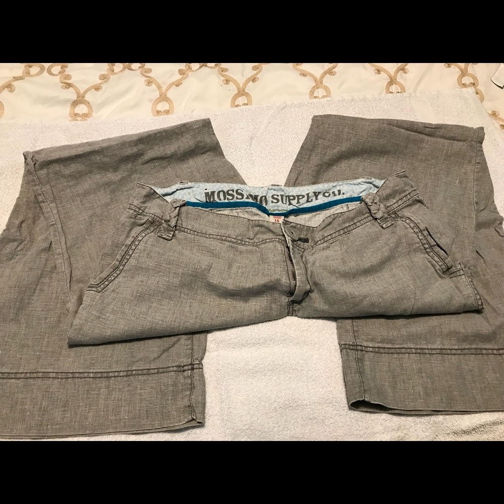 Mossimo linen back pocket pants